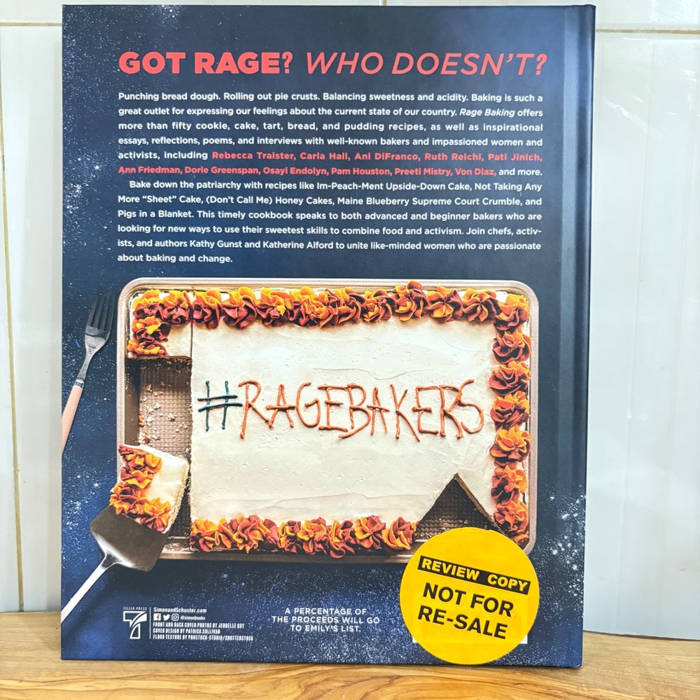 Rage Baking Kathy Gunst Alford 1st Printing REVIEW COPY Tiller Press + Press Kit - Picture 11 of 11